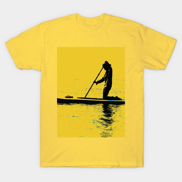 Lake Paddler - Paddle Boarder T-Shirt by Highseller